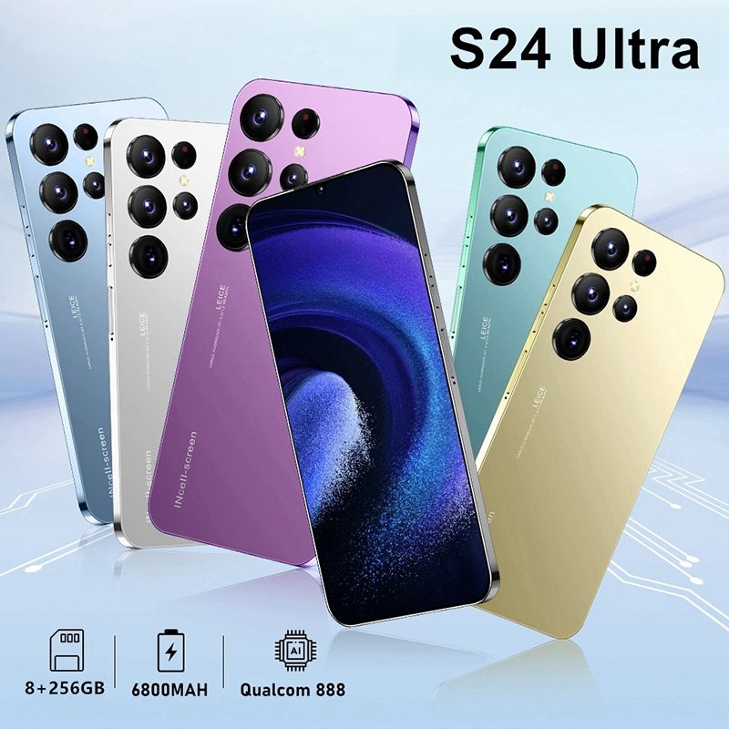 2024 Original s24 ultra phone Smartphone 8+256GB Mobile Phone Cell Gaming Phone 5G smartphone 3G&4G smartphone